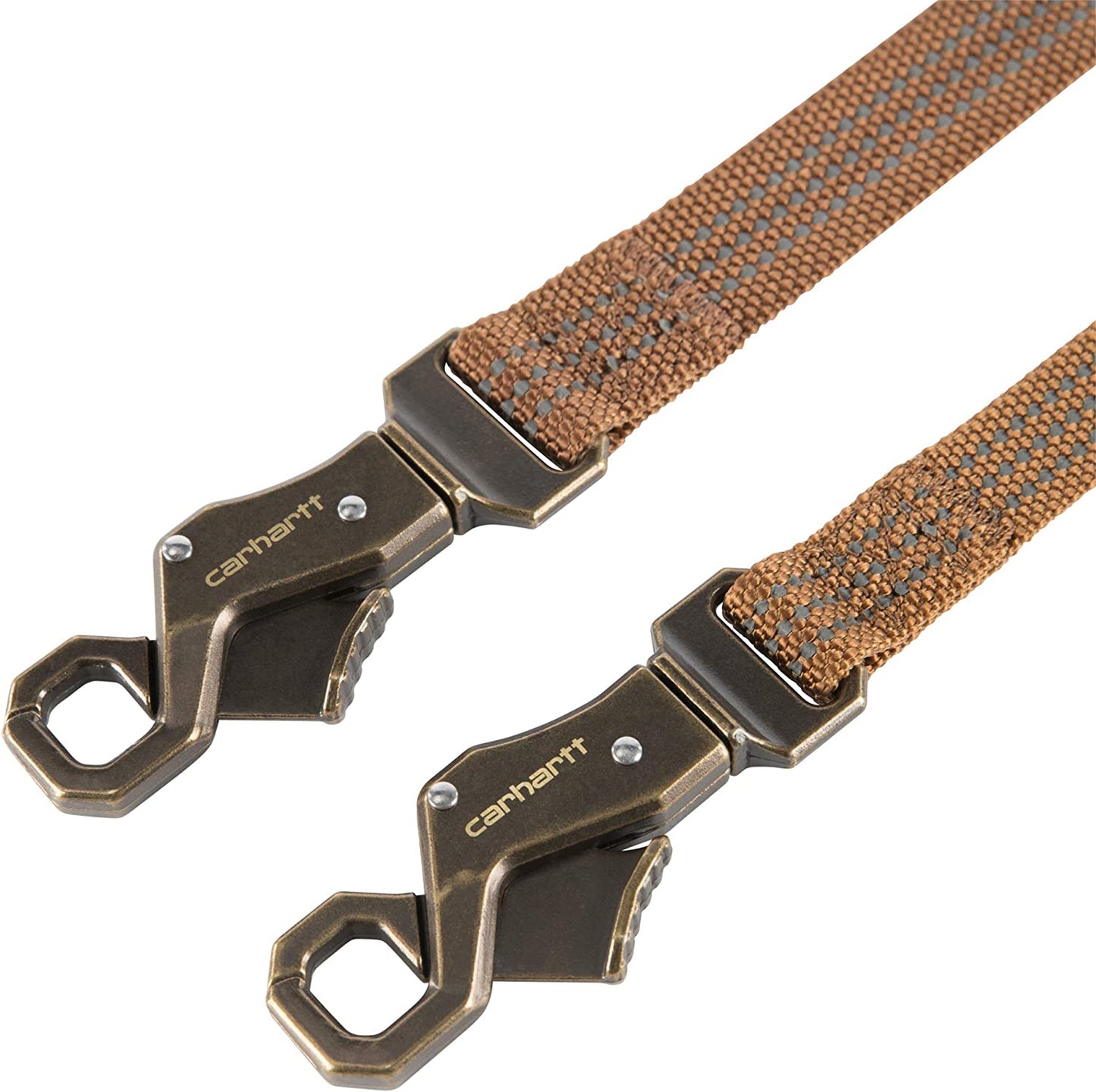 Dog Leash Brown/Brushed Brass, Large