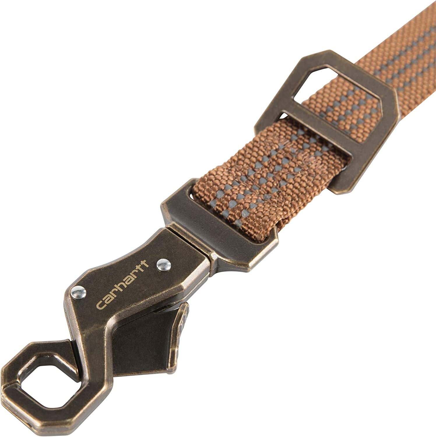 Dog Leash Brown/Brushed Brass, Large